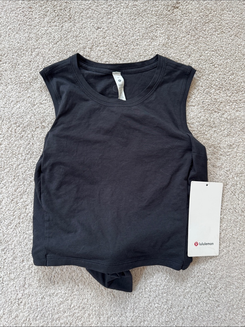 lululemon NWT Gather and Grow Tank Black Sz2